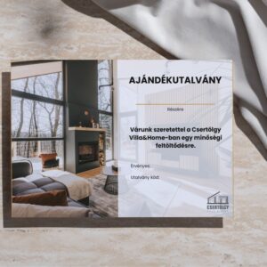 Csertölgy Villa ajándékutalvány fényképen, ajándék lehetőség vendégházi pihenéshez.